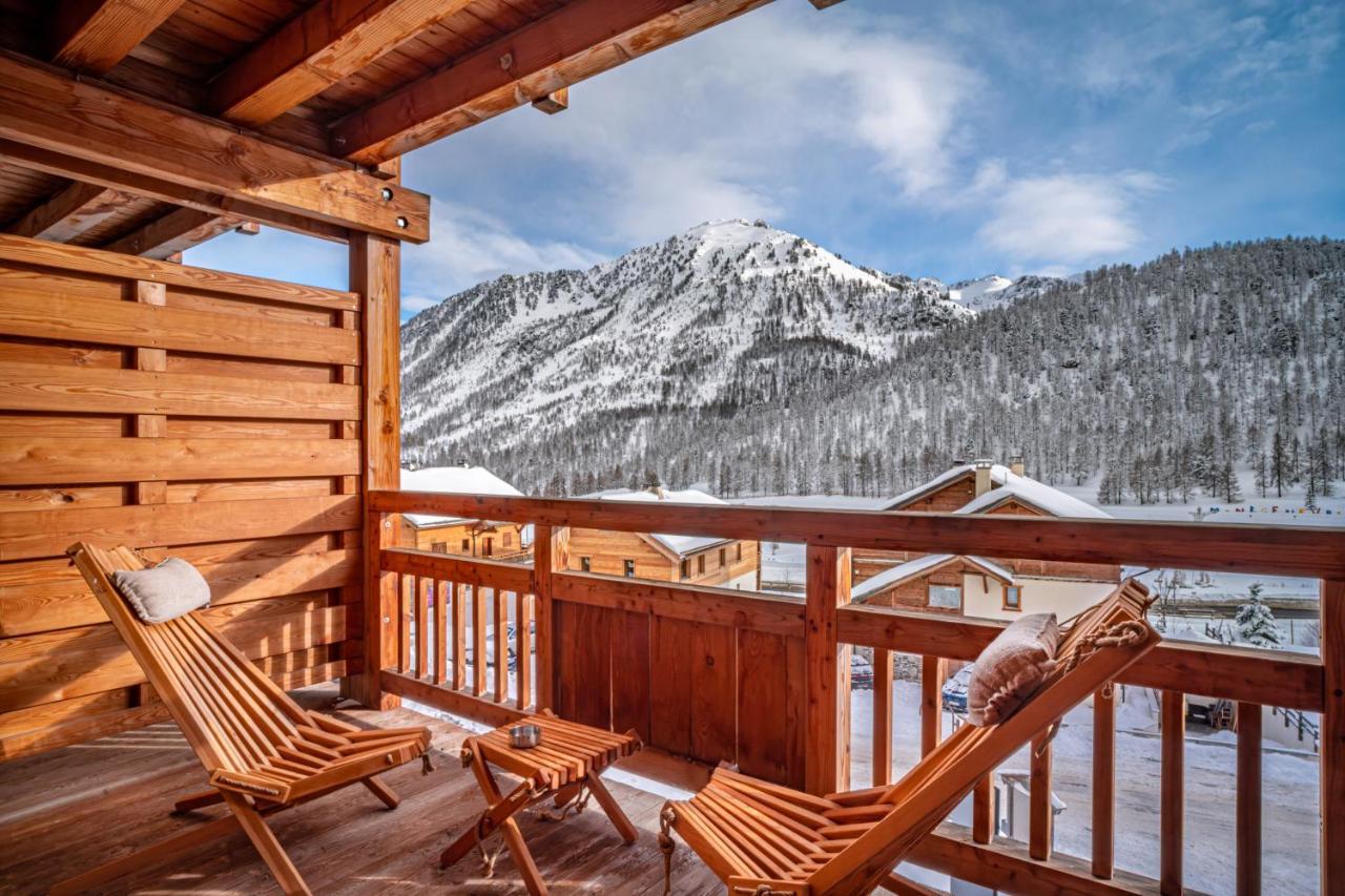 Le Chalet Blanc Hôtel&Spa Montgenèvre Exterior foto